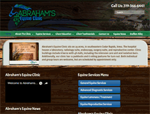 Tablet Screenshot of abrahamsequineclinic.com